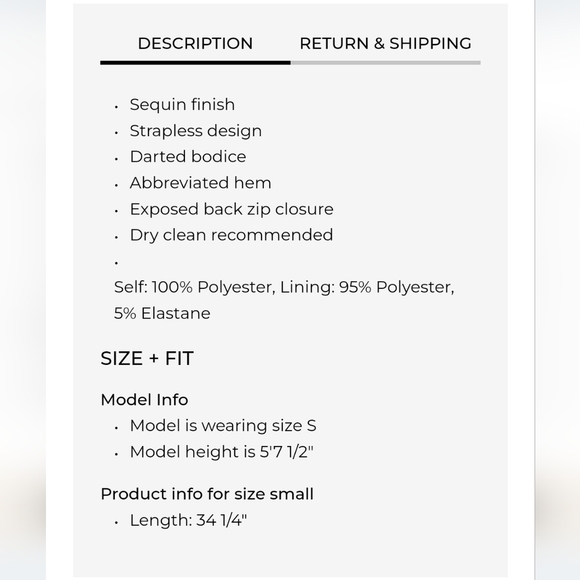 NWT ASTR The Label Carmen Sequin Strapless Mini Dress-Black/Silver - Picture 13 of 13